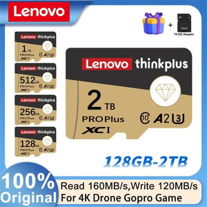 Planet Gates adapter / CHINA Lenovo 2TB 1TB Micro TF/SD Card Class 10 SD Card 256GB Memory Card 128GB 512GB TF Card Free For Shipping Cameras /tablet/Drone
