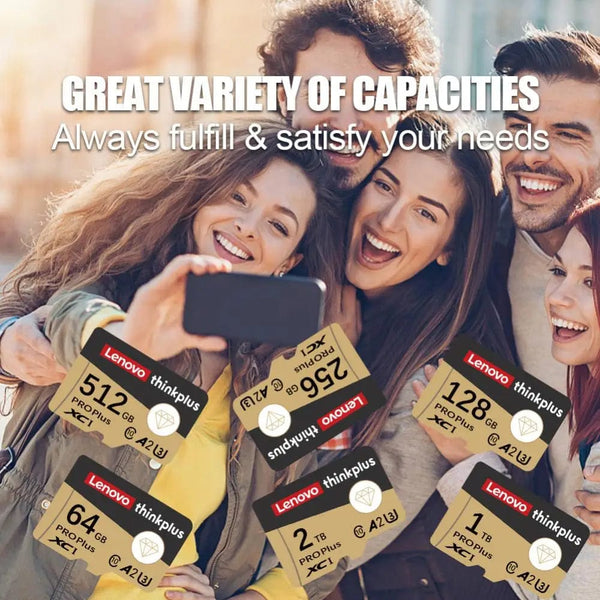 Planet Gates adapter / CHINA Lenovo 2TB 1TB Micro TF/SD Card Class 10 SD Card 256GB Memory Card 128GB 512GB TF Card Free For Shipping Cameras /tablet/Drone