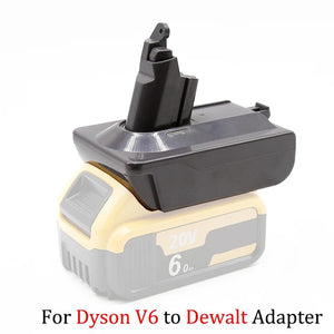 Planet Gates Adapter for Makita/Dewalt/Milwauke 18V Lithium Battery Converter To For Dyson V6 V7 V8 Series Vacuum Cleaner Tool DC58/SV11/SV10