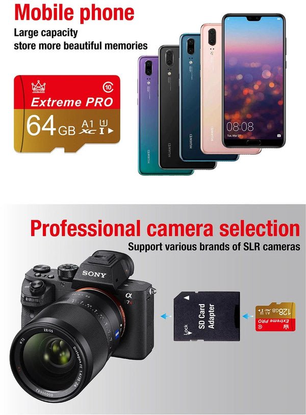 Planet Gates Adapter High speed memory cards 4GB 8GB 16 GB 32 GB 64GB cartao de memoria 128 GB class 10 mini sd card TF card for Mobile Phone Camera