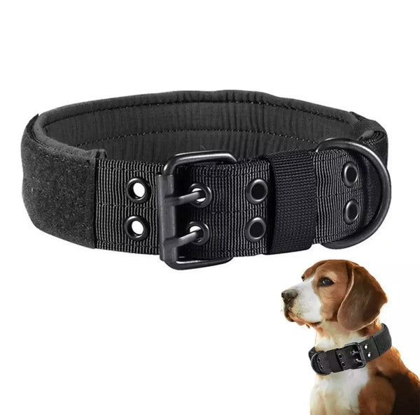 Planet Gates Adjustable Dog Collar Classic Reflective Training Military Dog Collar Nylon Heavy Duty Tactical Dog Collar German Shepherd