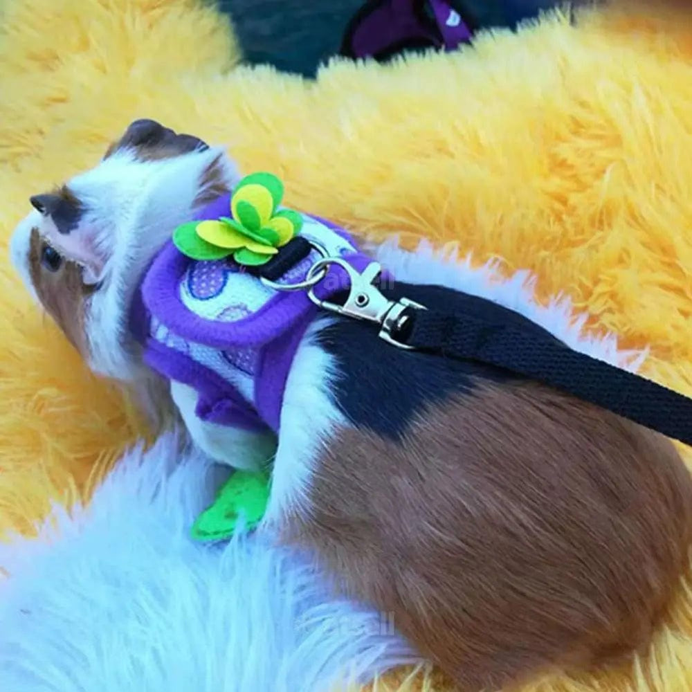 Planet Gates Red Plaid / M Adjustable Guinea Pig Harness Leash Set Outdoor Traction Rope for Hamster Chinchilla Mice Rat Ferret Rabbit Animal Accessories