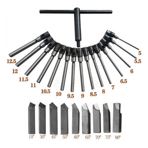 Planet Gates Adjustable Hard Alloy Grinding Reamer Handle Cutter for Car Motorcycle Valve Seat Repair Tool 15/30/45/55/60/65/75/90 Degree