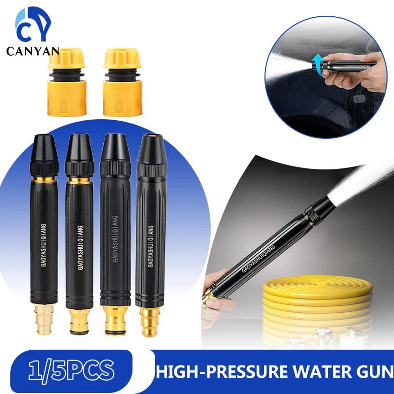Planet Gates Adjustable High-Pressure Water Gun Household Car Wash Water Wash Nozzle Diamond Water Watering Pipe Car Wash Gun Cleaning Tools