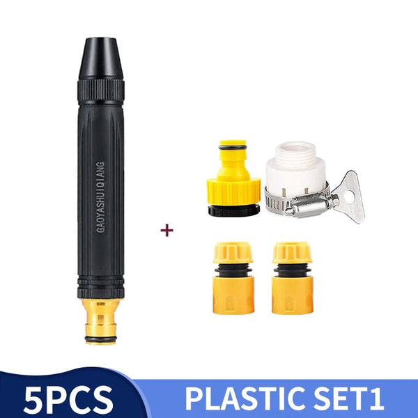 Planet Gates Adjustable High-Pressure Water Gun Household Car Wash Water Wash Nozzle Diamond Water Watering Pipe Car Wash Gun Cleaning Tools