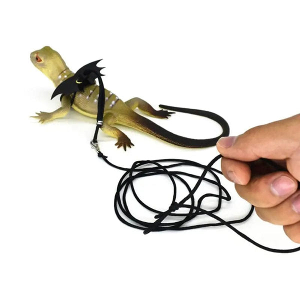 Planet Gates Adjustable  Leash Harnesses with  Bat Wings  Leash for Bearded Dragon Amphibian  Iguanas Small Pet B03E
