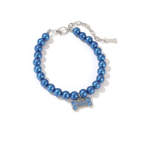 Planet Gates Adjustable Pet Pearl Necklace Accessories for Cats Gotas Animals Fashion Rhinestones Sphynx Cat Collar Kitten Dog collier chat