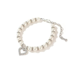 Planet Gates Adjustable Pet Pearl Necklace Accessories for Cats Gotas Animals Fashion Rhinestones Sphynx Cat Collar Kitten Dog collier chat