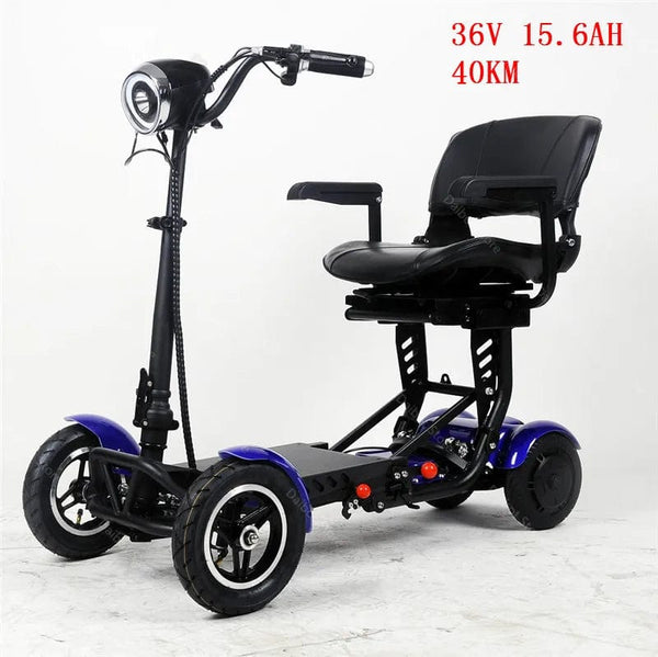 Planet Gates Adult Electric Scooter 500w 10Inch Tyre 36V Foldable Mobility Scooter For Old People With Large Armrest Seat Dual Motor Escooter