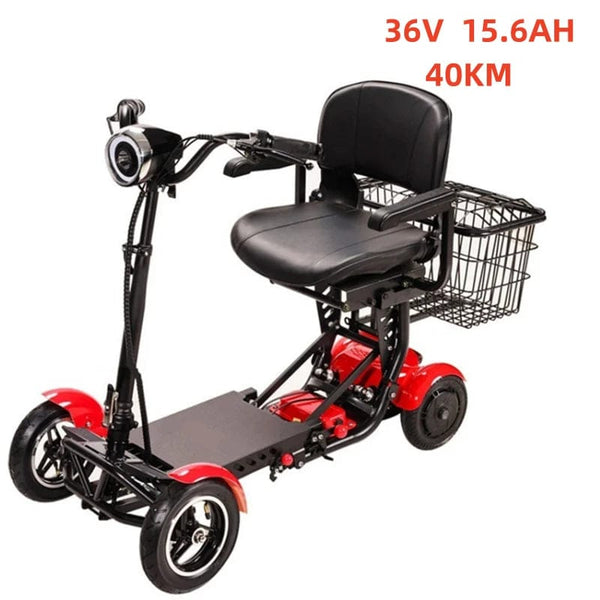 Planet Gates Adult Electric Scooter 500w 10Inch Tyre 36V Foldable Mobility Scooter For Old People With Large Armrest Seat Dual Motor Escooter