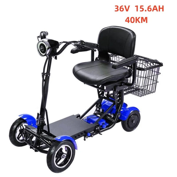Planet Gates Adult Electric Scooter 500w 10Inch Tyre 36V Foldable Mobility Scooter For Old People With Large Armrest Seat Dual Motor Escooter