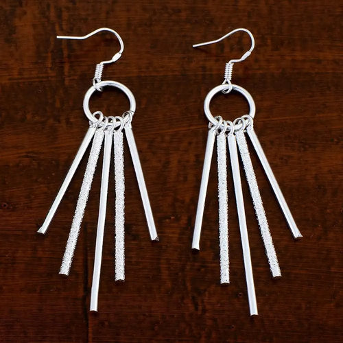 Planet Gates AE543 Original 925 Sterling Silver Earrings Hearts For Women Exquisite Student Girlfriend Jewelry Accessories Wedding Fashion Gift