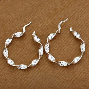 Planet Gates AE543 Original 925 Sterling Silver Earrings Hearts For Women Exquisite Student Girlfriend Jewelry Accessories Wedding Fashion Gift