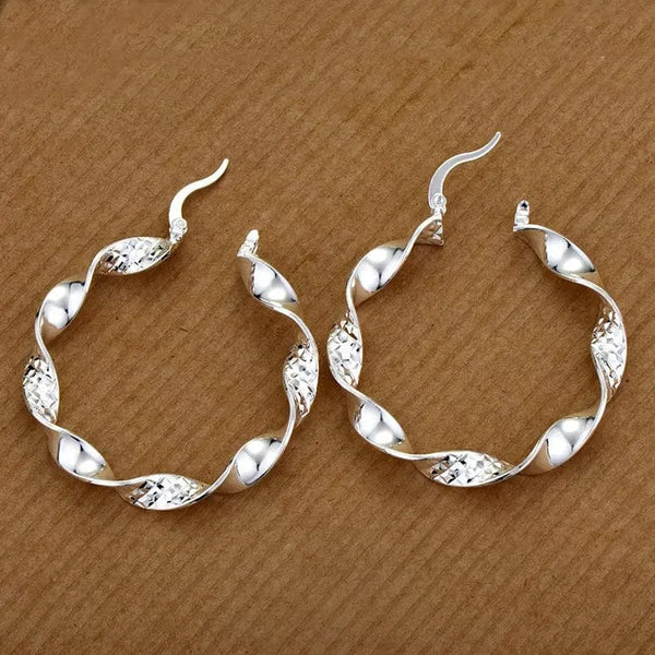 Planet Gates AE543 Original 925 Sterling Silver Earrings Hearts For Women Exquisite Student Girlfriend Jewelry Accessories Wedding Fashion Gift