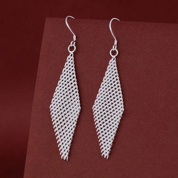 Planet Gates AE543 Original 925 Sterling Silver Earrings Hearts For Women Exquisite Student Girlfriend Jewelry Accessories Wedding Fashion Gift