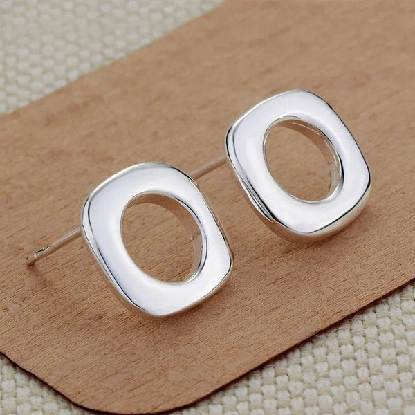 Planet Gates AE543 Original 925 Sterling Silver Earrings Hearts For Women Exquisite Student Girlfriend Jewelry Accessories Wedding Fashion Gift