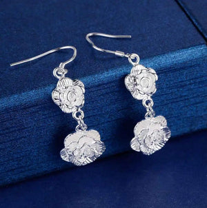 Planet Gates AE543 Original 925 Sterling Silver Earrings Hearts For Women Exquisite Student Girlfriend Jewelry Accessories Wedding Fashion Gift