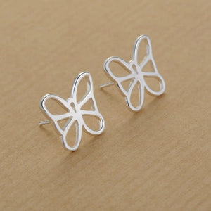 Planet Gates AE543 Original 925 Sterling Silver Earrings Hearts For Women Exquisite Student Girlfriend Jewelry Accessories Wedding Fashion Gift