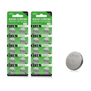 Planet Gates AG10 LR54 Cell Coin 1.55V SR54 389 189 LR1130 SR1130 Alkaline Button Batteries for Watch Toys Remote
