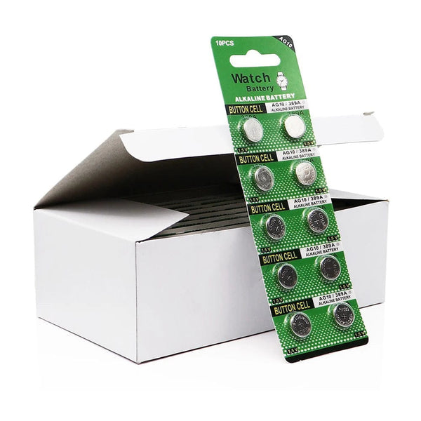 Planet Gates AG10 LR54 Cell Coin 1.55V SR54 389 189 LR1130 SR1130 Alkaline Button Batteries for Watch Toys Remote