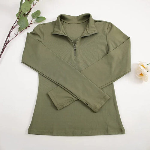 Planet Gates AGreen / L CHRLEISURE Long Sleeve Yoga Shirts Sport Top Fitness Yoga Top Gym Top Sports Wear For Women Push Up Running Full Sleeve Clothes