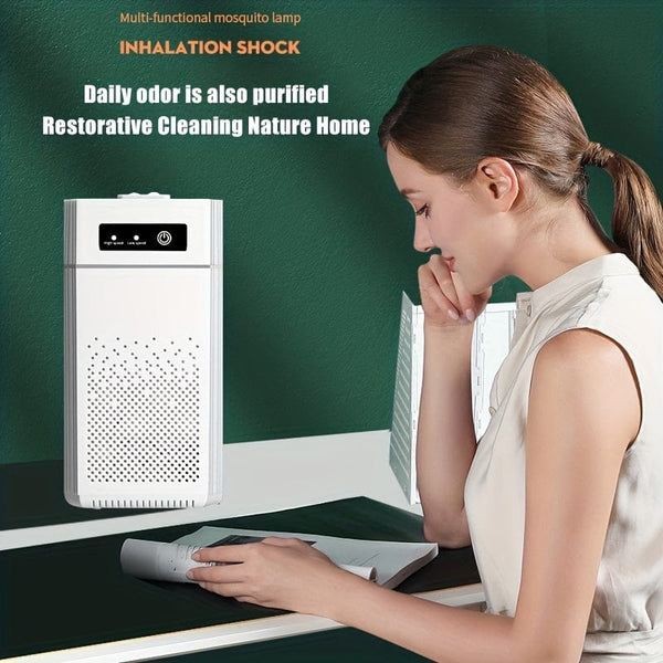 Planet Gates Air Purifier 1pc HEPA Air Purifier For Home And Office - Removes 99.98% Of Smoke, Dust, And Pet Dander - Digital Display With Night Light