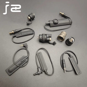 Planet Gates Airsoft M600 M300 PLH-V2 Flashlight Tail Cap Switch Scout Light Metal End Cap Tactical Spotlight Dual Function Pressure Switch