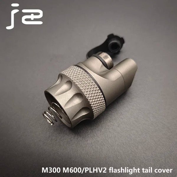 Planet Gates Airsoft M600 M300 PLH-V2 Flashlight Tail Cap Switch Scout Light Metal End Cap Tactical Spotlight Dual Function Pressure Switch