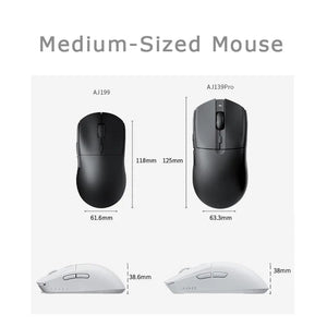 Planet Gates AJAZZ AJ139 Pro Wireless Mouse with Feets PMW3395 Gaming Chipset 26000dpi Professional Gaming Mouse for PC