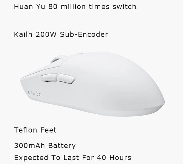Planet Gates AJAZZ AJ139 Pro Wireless Mouse with Feets PMW3395 Gaming Chipset 26000dpi Professional Gaming Mouse for PC