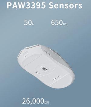 Planet Gates AJAZZ AJ139 Pro Wireless Mouse with Feets PMW3395 Gaming Chipset 26000dpi Professional Gaming Mouse for PC