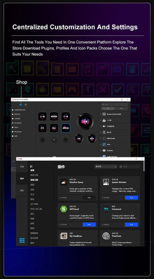 Planet Gates Ajazz AKP03E Mechanical Macro Keyboard,Multi-Function Desktop Assistant, for Office and Gaming, Easy-to-Use Multimedia Controls