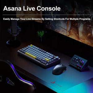 Planet Gates Ajazz AKP03E Programmable Visual Macro Keyboard Mechanical Gaming Keyboard Custom Button Mini Keyboard For Multiple Scenario