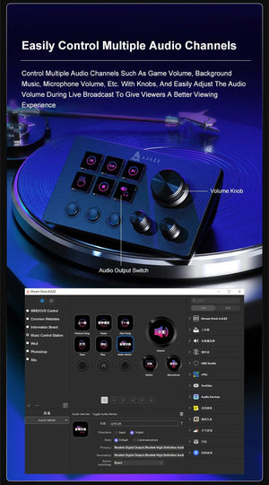 Planet Gates Ajazz AKP03E Programmable Visual Macro Keyboard Mechanical Gaming Keyboard Custom Button Mini Keyboard For Multiple Scenario