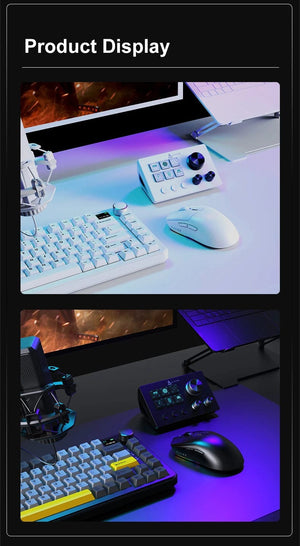 Planet Gates Ajazz AKP03E Programmable Visual Macro Keyboard Mechanical Gaming Keyboard Custom Button Mini Keyboard For Multiple Scenario