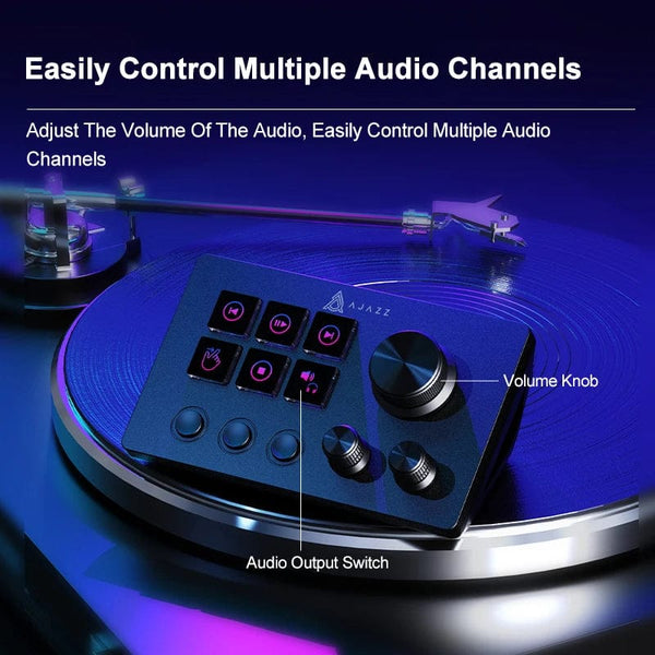 Planet Gates Ajazz AKP03E Programmable Visual Macro Keyboard Mechanical Gaming Keyboard Custom Button Mini Keyboard For Multiple Scenario