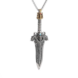 Planet Gates AL20298-Gold Retro Joker Square Pendant Necklace for Men Hiphop Rock Party Jewelry