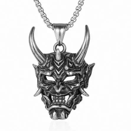Planet Gates AL20298-Gold Retro Joker Square Pendant Necklace for Men Hiphop Rock Party Jewelry