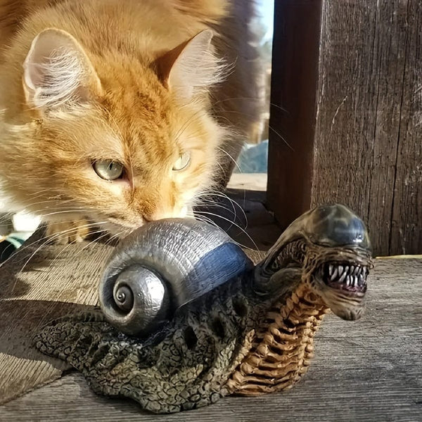 Planet Gates Alien Snail 1pc Alien Snail Statue Model - Add a Fun and Unique Touch to Your Garden or Home Decor!