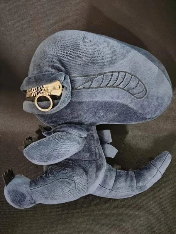 Planet Gates Alien Xenomorph Shaped Zipper Mouth Plush Doll Kawaii Plush Pillows Stuffed Toys Cartoon Decor Trendy Toy Birthday Present