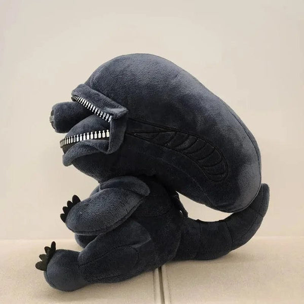 Planet Gates Alien Xenomorph Shaped Zipper Mouth Plush Doll Kawaii Plush Pillows Stuffed Toys Cartoon Decor Trendy Toy Birthday Present