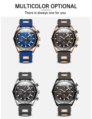 Planet Gates All black LIGE Men Watch Brand Luxury Silicone Strap Waterproof Sport Quartz Chronograph Military Wristwatch Men Clock Relogio Masculino