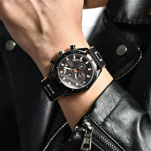 Planet Gates All black LIGE Men Watch Brand Luxury Silicone Strap Waterproof Sport Quartz Chronograph Military Wristwatch Men Clock Relogio Masculino