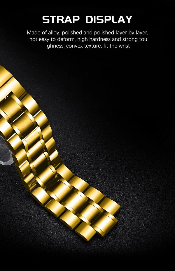 Planet Gates All gold L 2024 LIGE Men Watch Skeleton Automatic Quartz Watch Gold Skeleton Vintage Man Watch Mens Watches Top Brand Luxury часы мужские