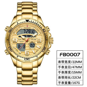 Planet Gates All yellow 2024 LIGE Brand Foxbox Digital Mens Watches Top Luxury Sport Quartz Wristwatch For Men All Steel Military Waterproof Clock+Box