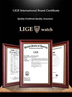 Planet Gates All yellow 2024 LIGE Brand Foxbox Digital Mens Watches Top Luxury Sport Quartz Wristwatch For Men All Steel Military Waterproof Clock+Box