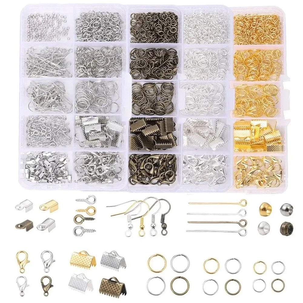 Planet Gates Alloy Accessories Jewelry Findings Set Earring Making Kit Lobster Clasp Open Jump Rings Repair Tools DIY Jewelry Making Supplies
