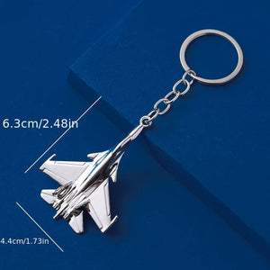 Planet Gates Alloy Airplane Model Keychain Air Force Fighter Model Car Key Pendant
