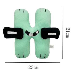 Planet Gates Alphabet Lore Plush Toys Anime Doll Kawaii 26 English Letters Stuffed Toys Kids Enlightenment Montessori Plush Toy Doll Gifts