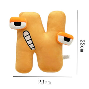 Planet Gates Alphabet Lore Plush Toys Anime Doll Kawaii 26 English Letters Stuffed Toys Kids Enlightenment Montessori Plush Toy Doll Gifts